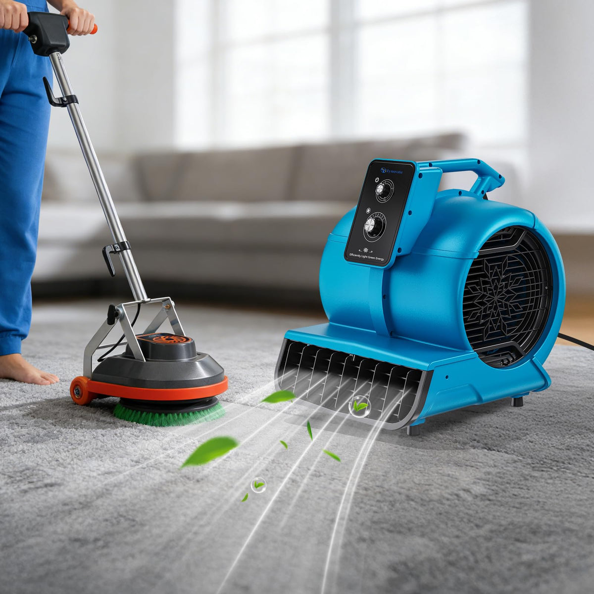 Air Mover 1/2 HP 2600 CFM Air Blower Fan, Carpet Dryer, Floor Dryer Fan