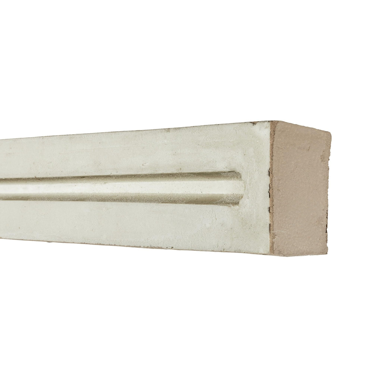 2-Pack Beige Faux Stone Ledger & Trim Panels, 35.62" x 2.25" x 3.25", Decorative High-Density Polyurethane for Accent