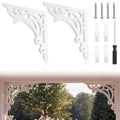 2 Pcs Large Wood Porch Corbels for Doorway 12" W x 0.6" D x 12" H