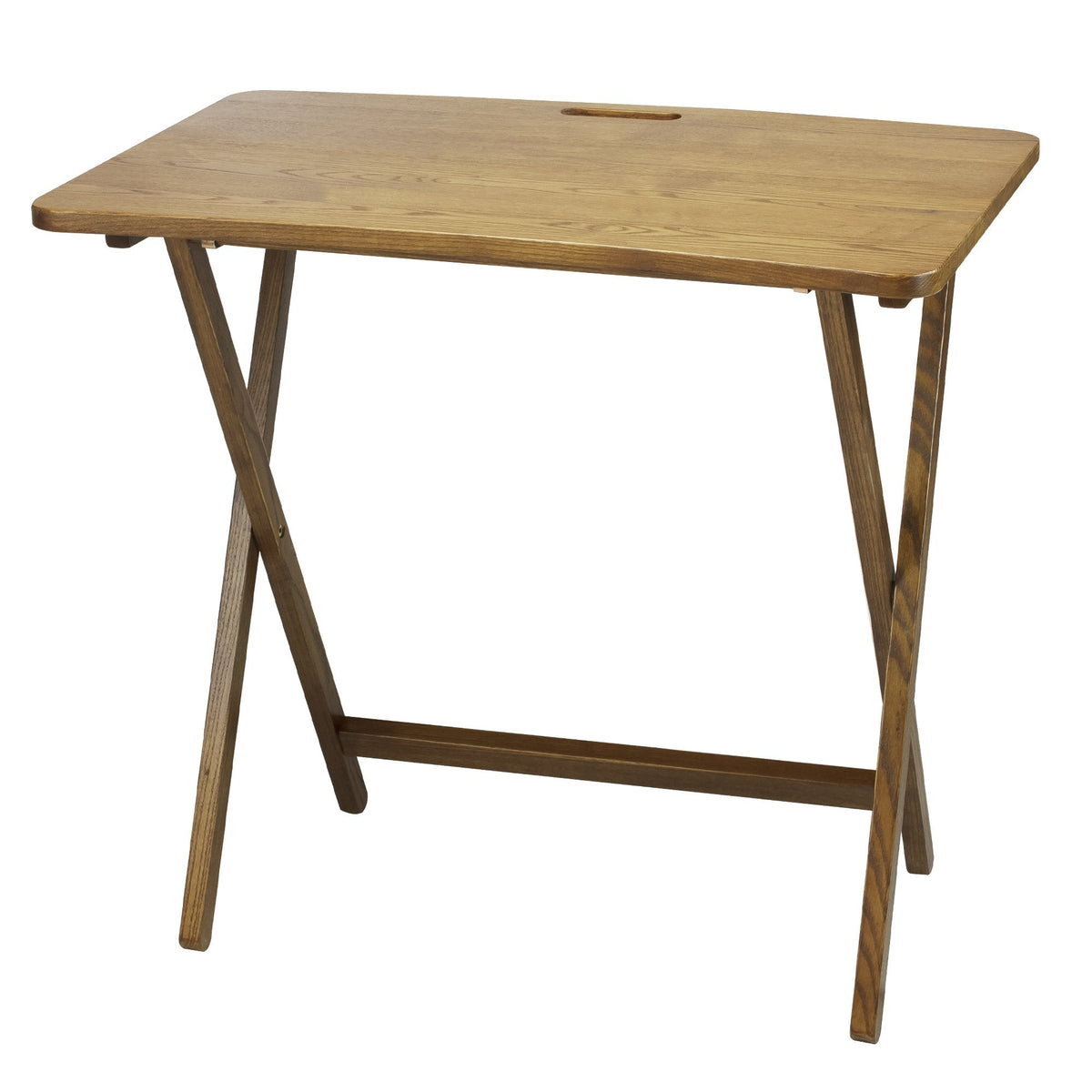 Presto Products Company Arizona Folding Table with Solid Red Oak, Warm Brown