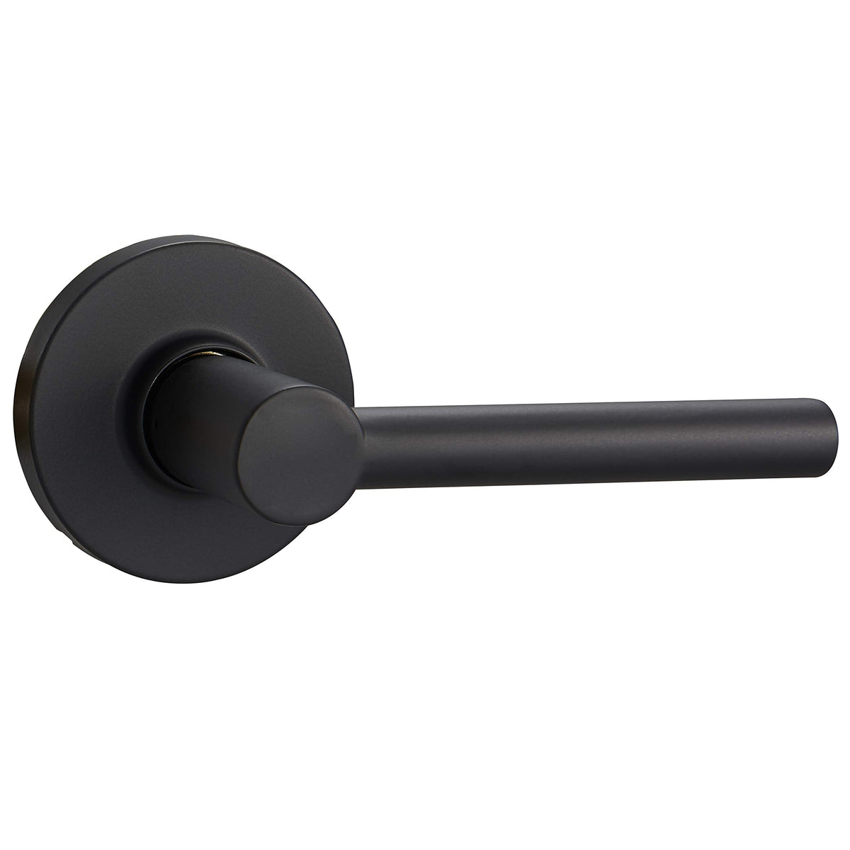 Contemporary Madison Passage Door Lever, Easy Installation, Matte Black, 1-Pack