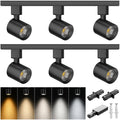 H Type LED Track Lighting Kit, 10W 800LM Dimmable, Black