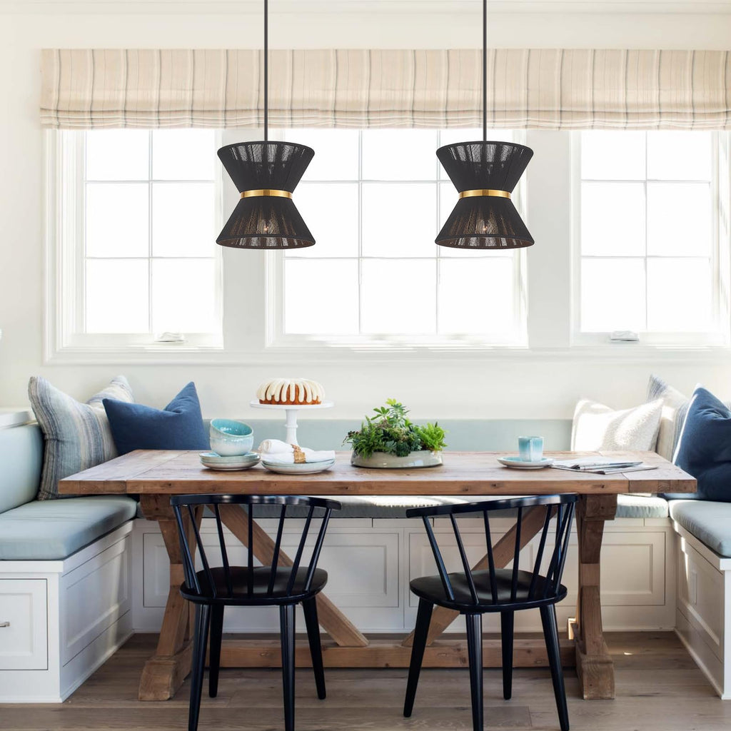 Hand Woven Boho Pendant Light Coastal Mini Modern Chandelier Adjustable Transitional Minimalist Pendant Lighting