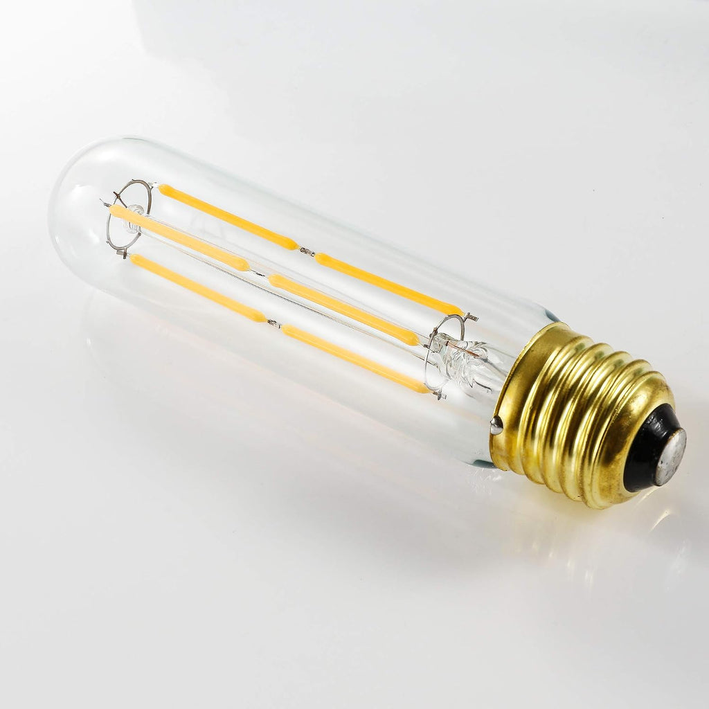 Dimmable T10 Edison Led Tubular Bulb 3000K Soft White E26 Vintage Led