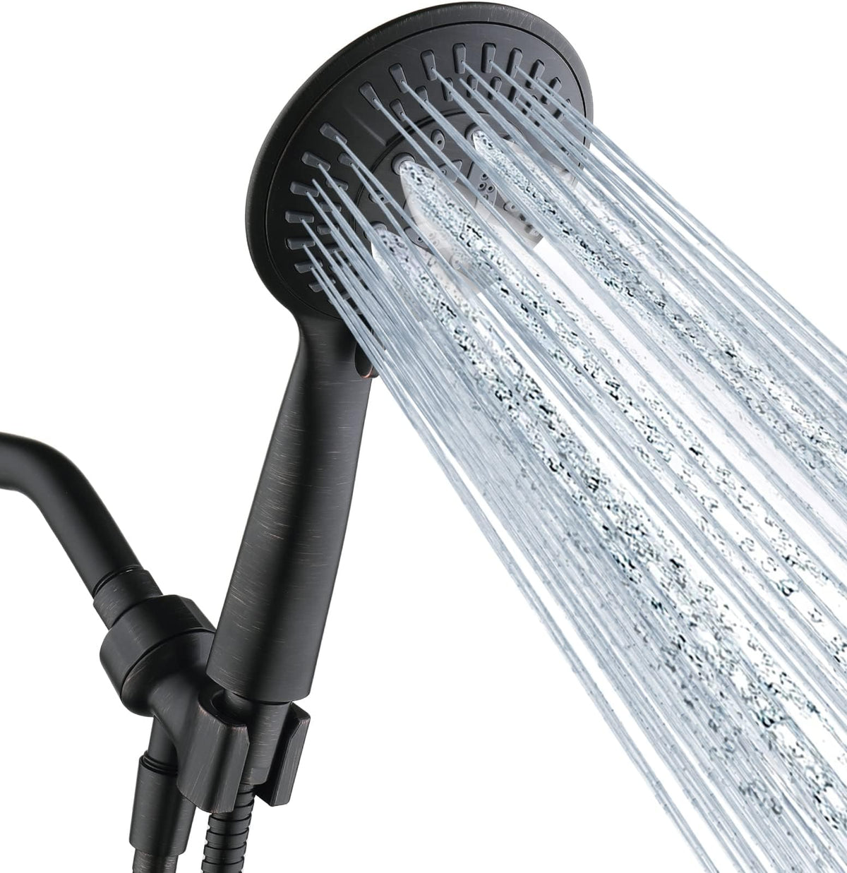 9 Spray Settings Shower Head with Handheld High Pressure Oil-Rubbed Bronze Hand Held Showerhead with 60 Inch