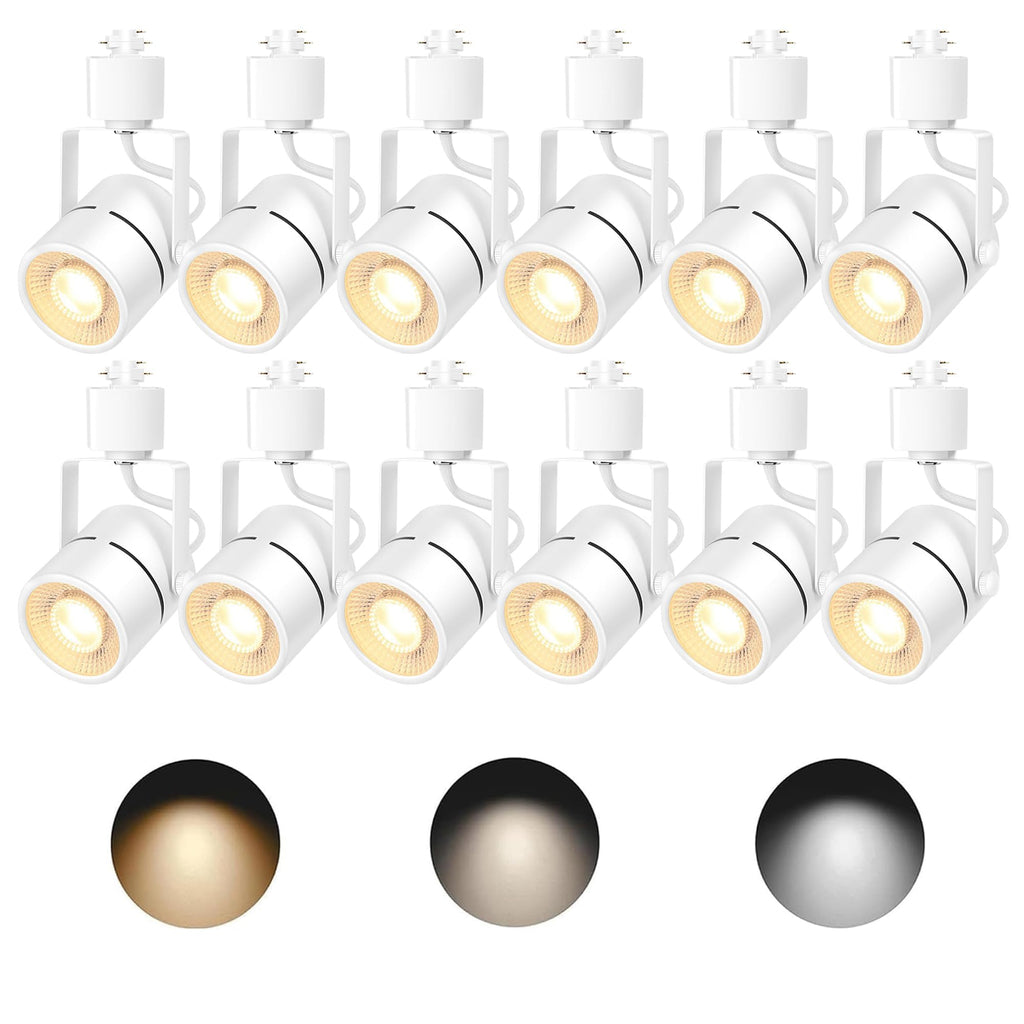 Track Lighting Heads with GU10 3CCT Adjustable White 12 Lights