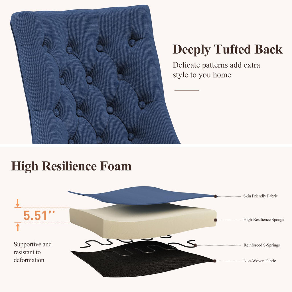 Wingback Set of 2, Blue