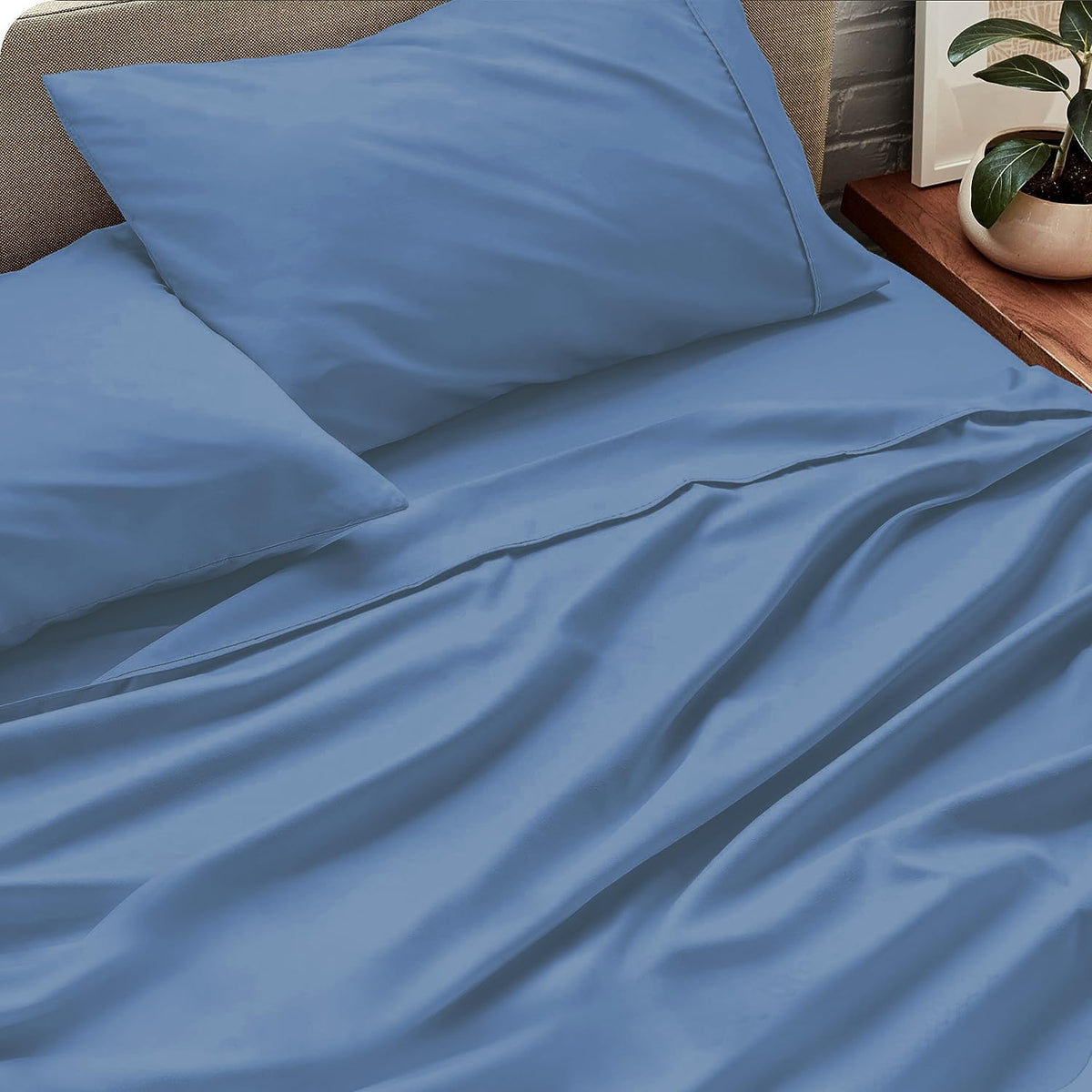 Flat Sheet Alaskan (132"x120") Inch 800 Thread Count 100% Egyptian Cotton 3Pcs, Cool & Breathable Flat Bed