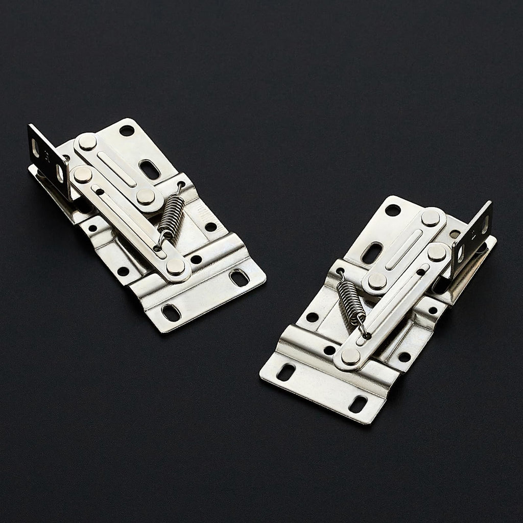 Satin Nickel Tip Out Tray Hinges, Kitchen Cabinet Hinges, 3 Pair