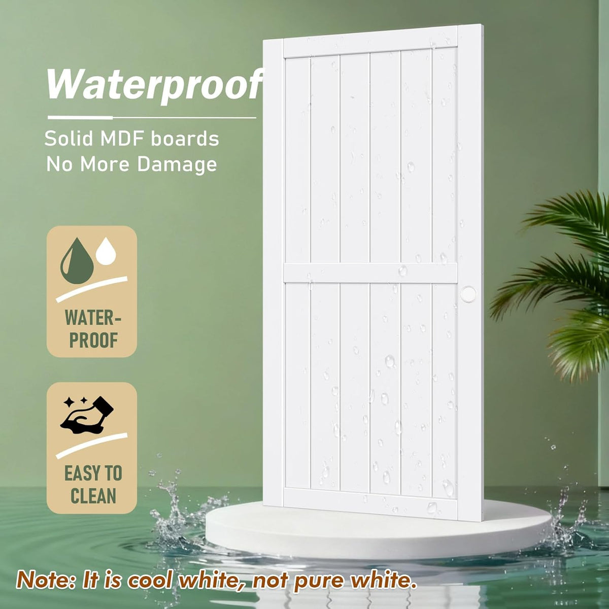 Sliding Closet Doors 64x80(Double 33inch),Bypass Barn Door with Hardware,for Bedroom,White,H Frame,Assemble Required