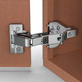 2 Pack 165 Degree Lazy Susan Hinge, Face Frame, CLIP ON Plate for Easy Installation, Soft Close Multi-pivot Concealed