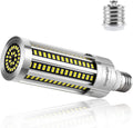 60W Corn LED Light Bulb Fanless (200 Watt Metal Halide/HID/HPS Replacement) E26/E39 Large Mogul Base LED Lamp 6000K