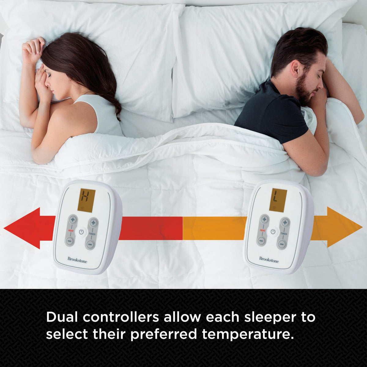 Cotton Heated Mattress Pad - King Size - 10 Heat Settings, Auto Shut-Off, Machine Washable, Soft Quilted Cover - White