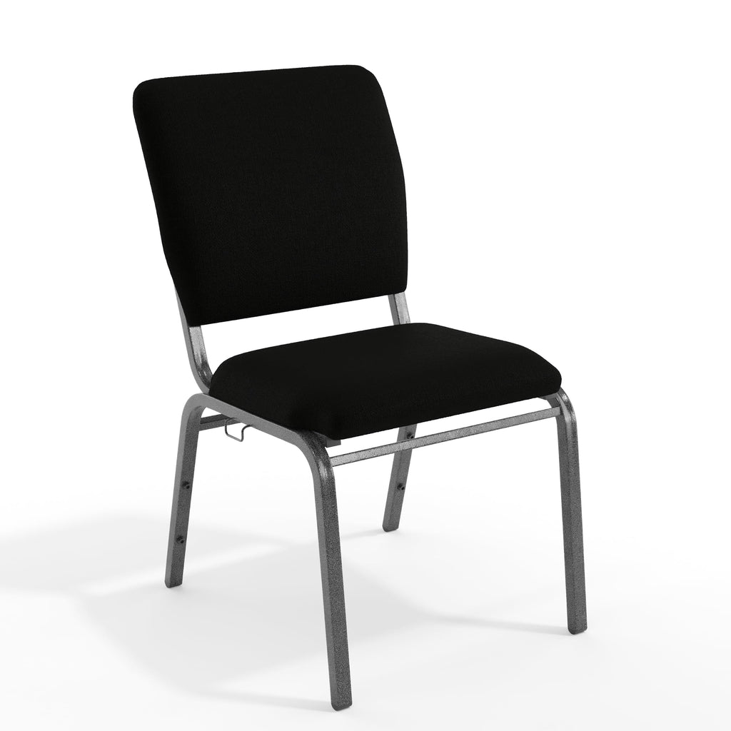 Black Multipurpose Church Chairs - 18.5 in. Wide