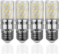 E26 LED Corn Bulbs 12W,3000K Warm White,1200LM,100W Incandescent Bulbs Equivalent,Pack of 4