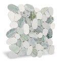 Stone for Shower Floor, Emerald Green Oval, 4 Sheets