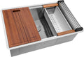 32-in Stainless Steel Undermount Workstation Kitchen Sink-RVH8300