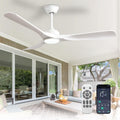 52" Outdoor Smart Ceiling Fan with Light