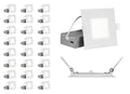 REL Selectable 4 in. Square Remodel LED Downlight Kit (24 Pack) (REL41120SSQWH-24PK), White