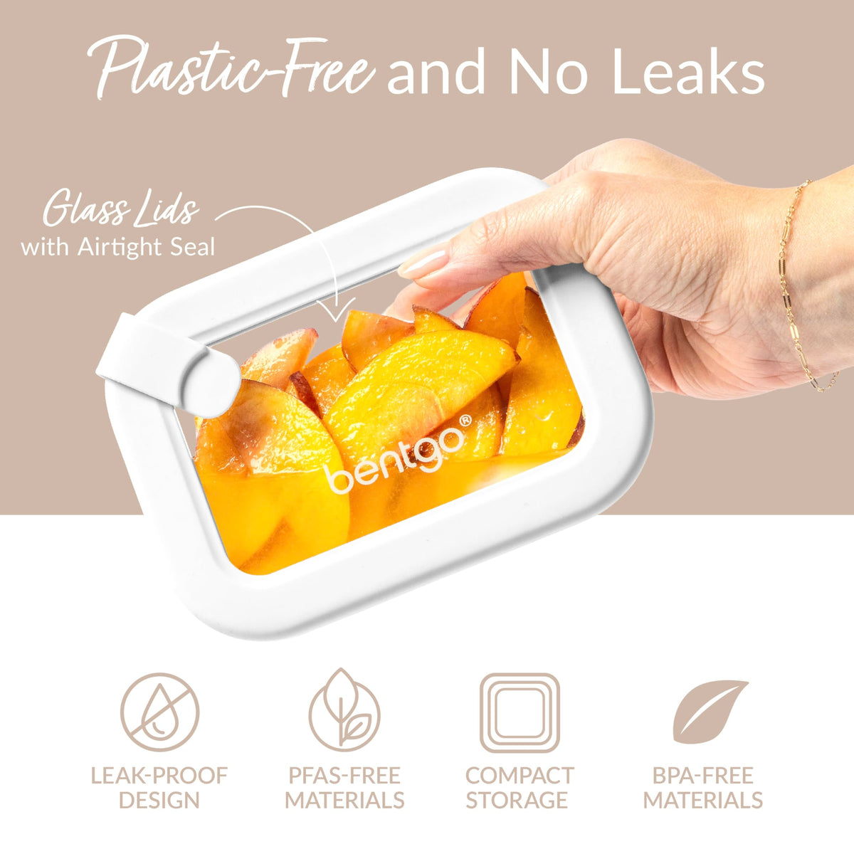 Signature Glass Food Storage Containers with Lids, 8 Piece Set