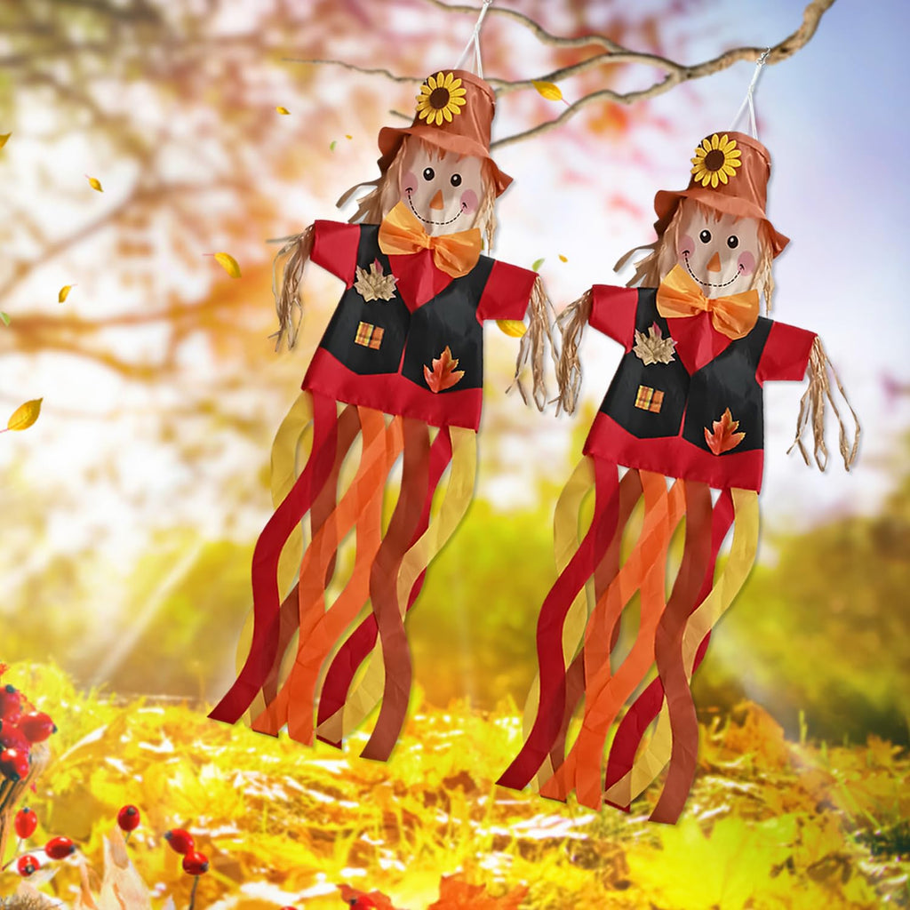 Scarecrow Windsock Fun and Festive Outside Decorations for Your Yard