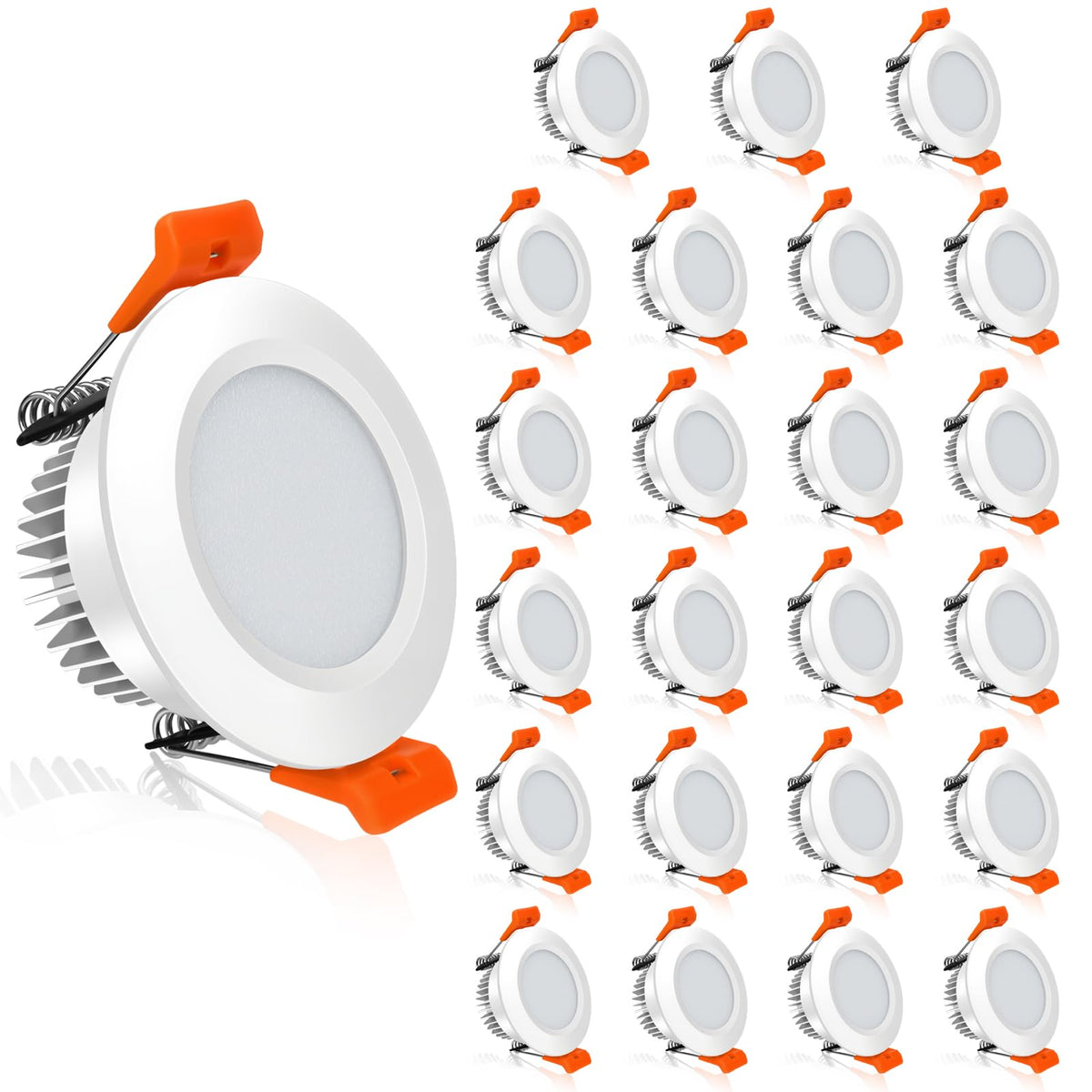 2 Inch LED Recessed Lighting, Dimmable LED Downlight 3W (35W Halogen Equivalent), CRI80, 5000K Daylight White Ceiling