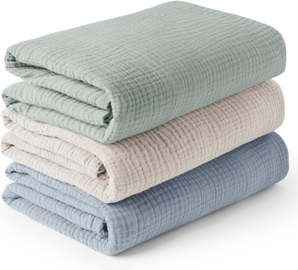 Pack Muslin Baby Swaddle Blankets, 47 x 47 in Receiving Blankets