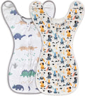 Transitional Sleep Sack with Arms-Up Half-Length Sleeves and Mitten Cuffs, Wearable Sleep Sack for 0-6 Months