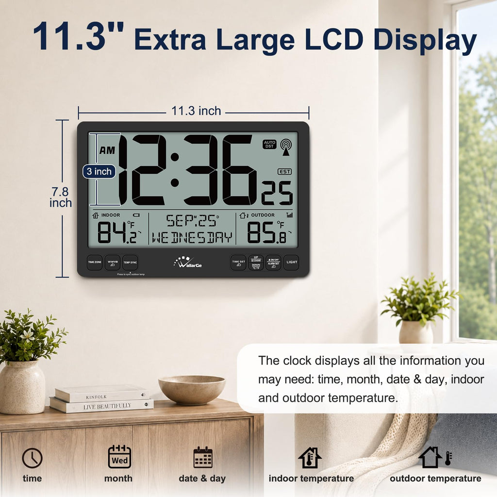 Inspired Nelson Style Extra Large Atomic Wall Clock with Backlight, Battery Operated
