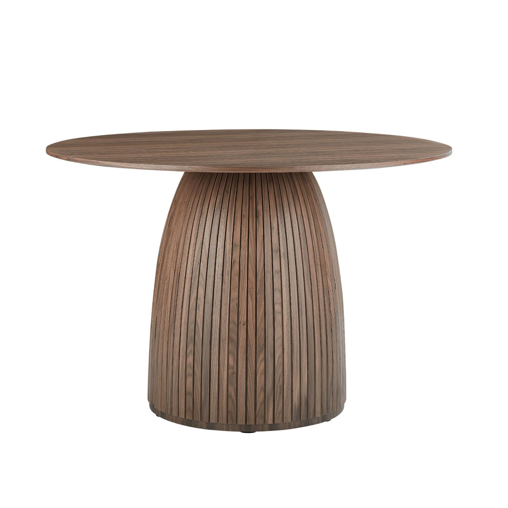 Inspired Saarinen Style 47.2''Round Dining Table for 4, Modern Kitchen Table with Wooden Pedestal Base, Minimalist Elegant Dining Table