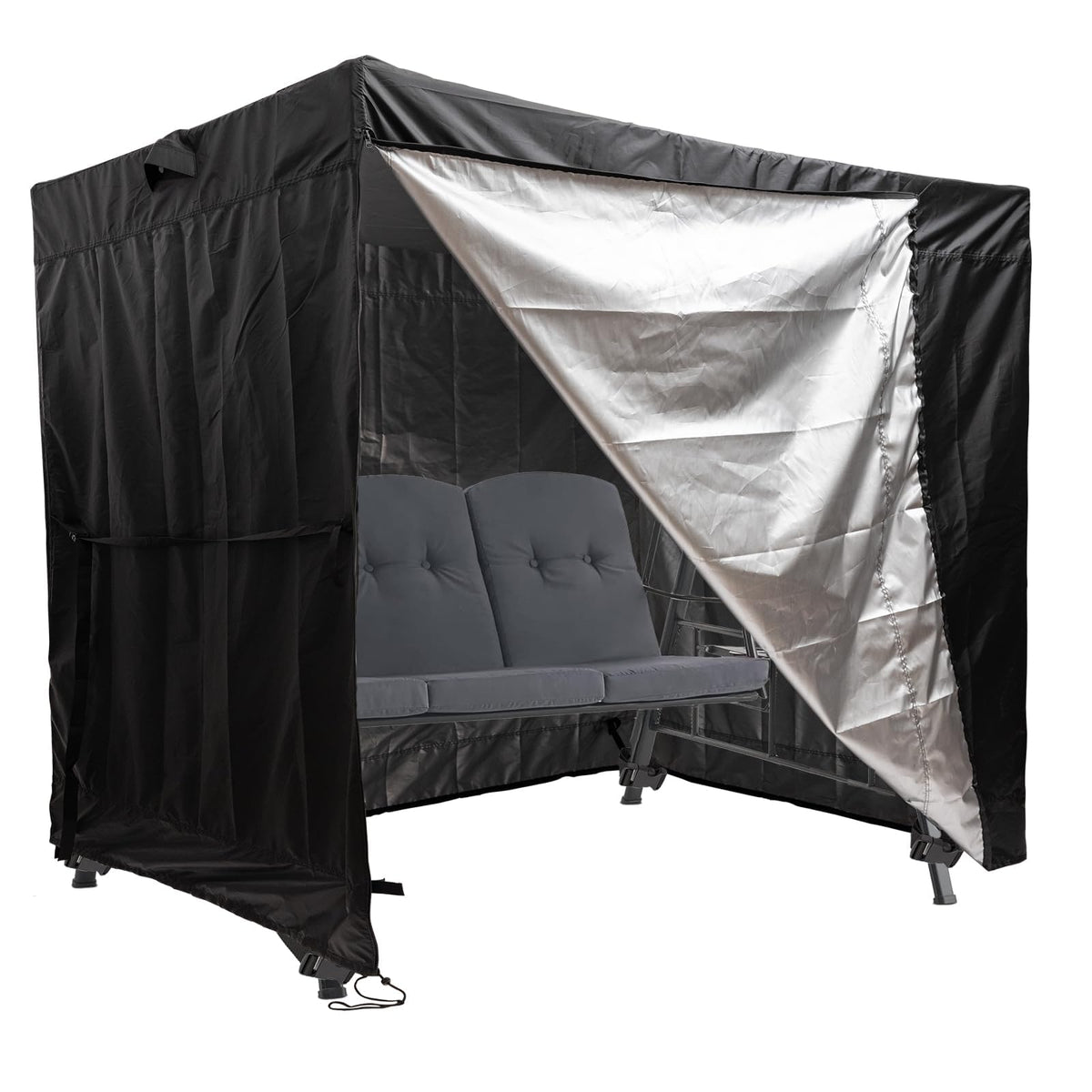 Waterproof Outdoor Swing Cover, 3 Triple Seater, 86L*60D*72H Inch