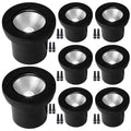 12W LED Well Light, Low Voltage Landscape Ground Lights,12V-24V Outdoor In Ground Lights, IP67 Waterproof Landscape