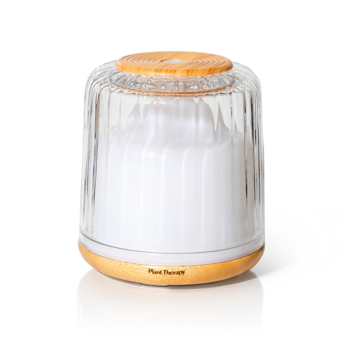 Therapy Serenity Glass Diffuser, Elegant Glass Cover, Intermittent & Continuous Mist, Multiple Light Settings