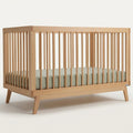 Baby Soho 3-in-1 Convertible Wood Crib Bed, Made in Italy, Natural | Crib to Toddler Bed, GREENGUARD Gold Certified