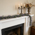 6Ft Artificial Lavender Eucalyptus Garland for Mantle Table Porch Stair - Set of 6