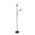 Mother-Daughter Floor Lamp with Reading Light, Black