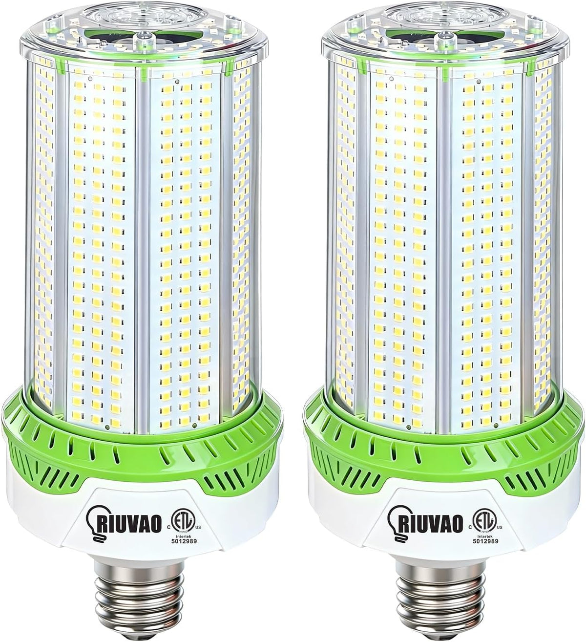 2 Pack 100W LED Corn Bulbs, 15000LM 5000K Daylight Super Bright LED Corn Light Bulb, E26/E39 Base for Warehouse