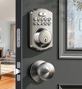 Keyless Entry Deadbolt Door Lock with Knobs, Satin Nickel