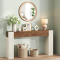 47" Entryway Console Table with 2 Drawers, Farmhouse Sofa Table