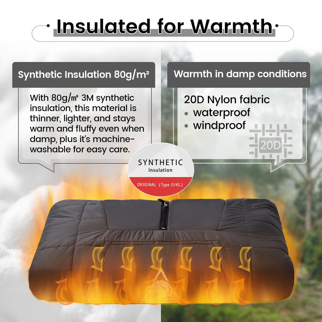 Blanket Poncho, Wearable Hoodie Blanket for Outdoors