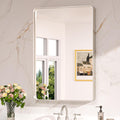 24 x 36 Inch Brushed Nickel Bathroom Mirrors for Over Sink