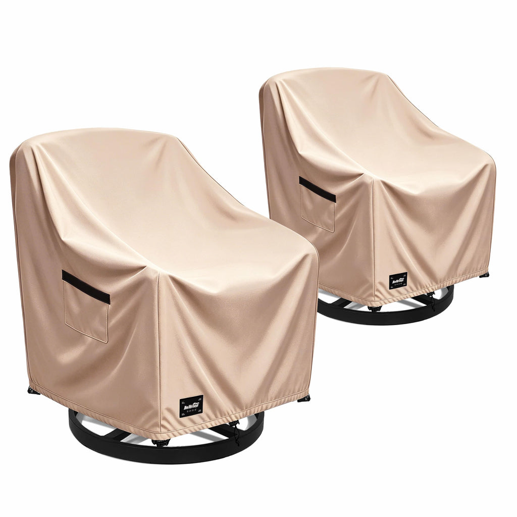 JinHrtoyi Outdoor Chair Covers 2 Pack, 30Wx34Dx38H inches Patio Chair Cover, 100% Waterproof Heavy Duty Outdoor
