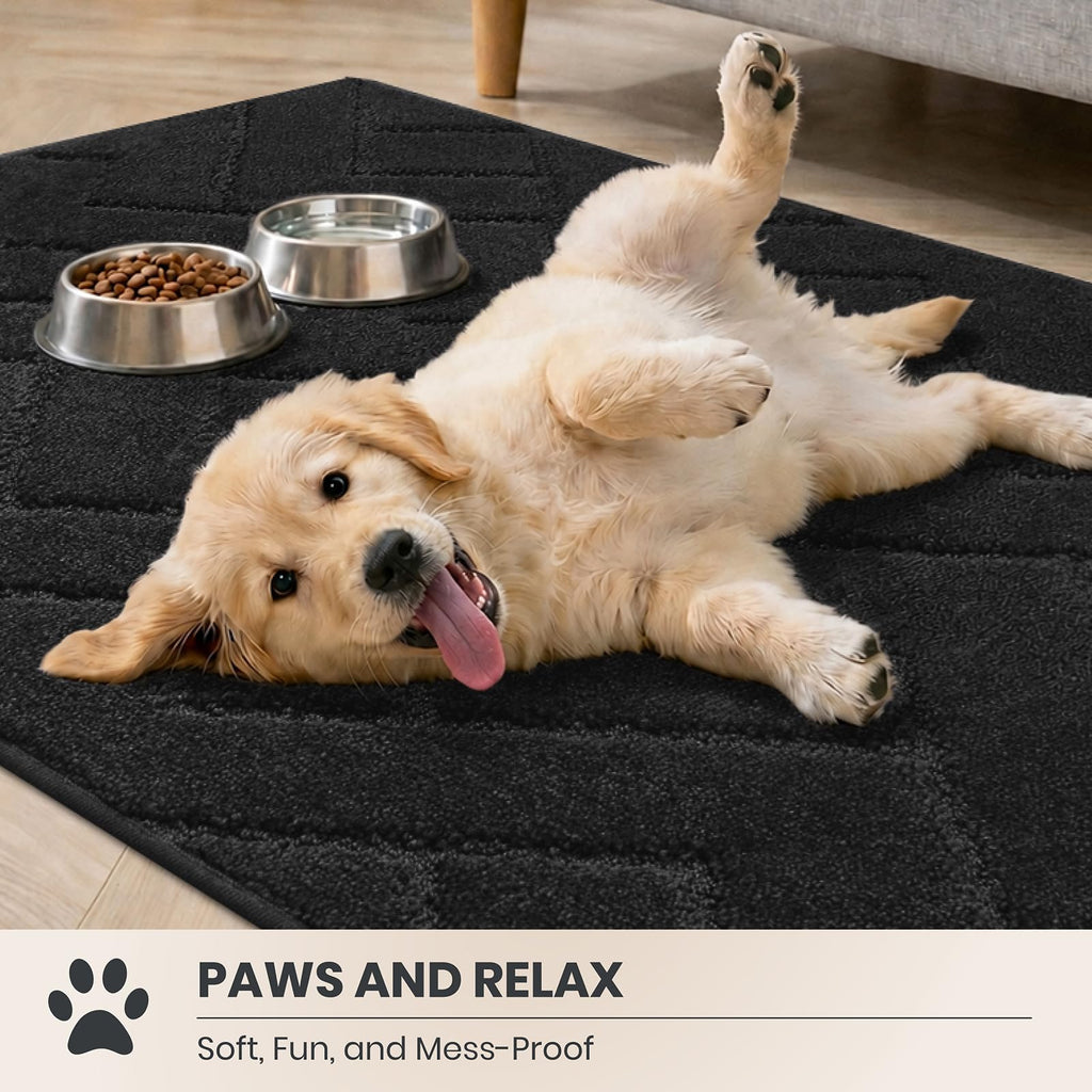 Hallway Runner Rug, 24" x 59", Black