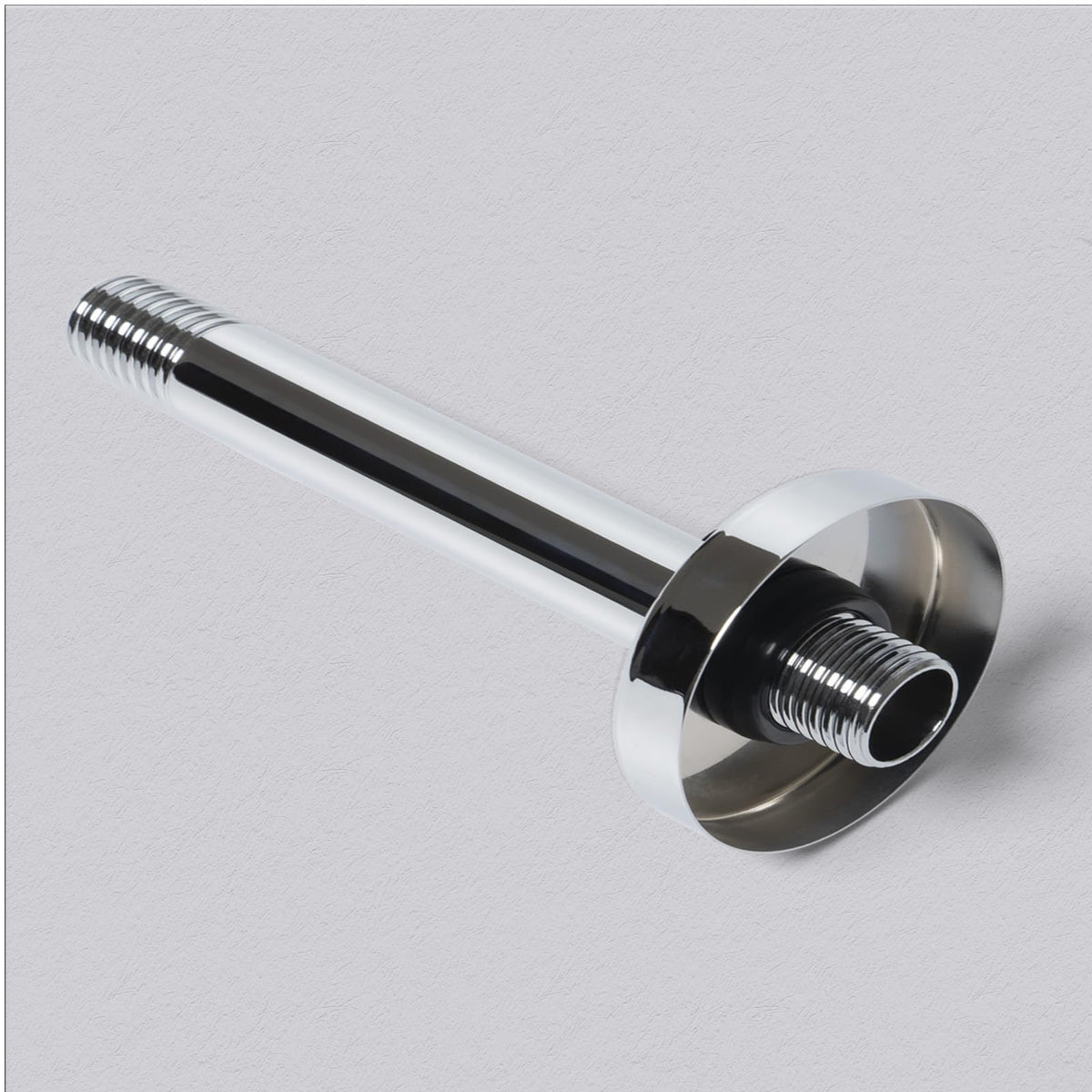 8 Inch Shower Arm with Flange, Ceiling Mounted Shower Head Extension Arm, 1/2 NPT Straight Arm for Rain Shower Head