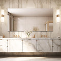 Frameless Wall Mirror 60"x28" Bathroom Vanity Mirror Shatterproof
