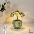 Rechargeable Table Lamp, Small Cordless Lamp with Timer, Green