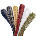 6 Colors Gimp Braid Trim, 3/4 inch Upholstery Trim Fabric Trim Fringe Trim Ribbon Polyester Fringe Trim for - 12 Yards