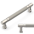 10 Pack Brushed Satin Nickel knurled Cabinet Pulls 5"