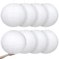 Inspired Noguchi Style 8 Pcs 30 Inch Jumbo Paper Lanterns Large Hanging Decor