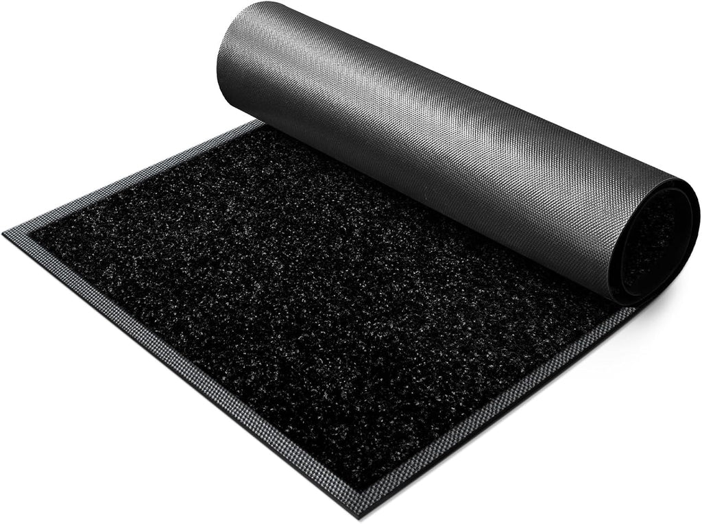 Super Absorbent Front Door Mat, 36" x 24", Non-Slip Washable Indoor Doormats, Low Profile Entryway Rug Outdoor, Dirt